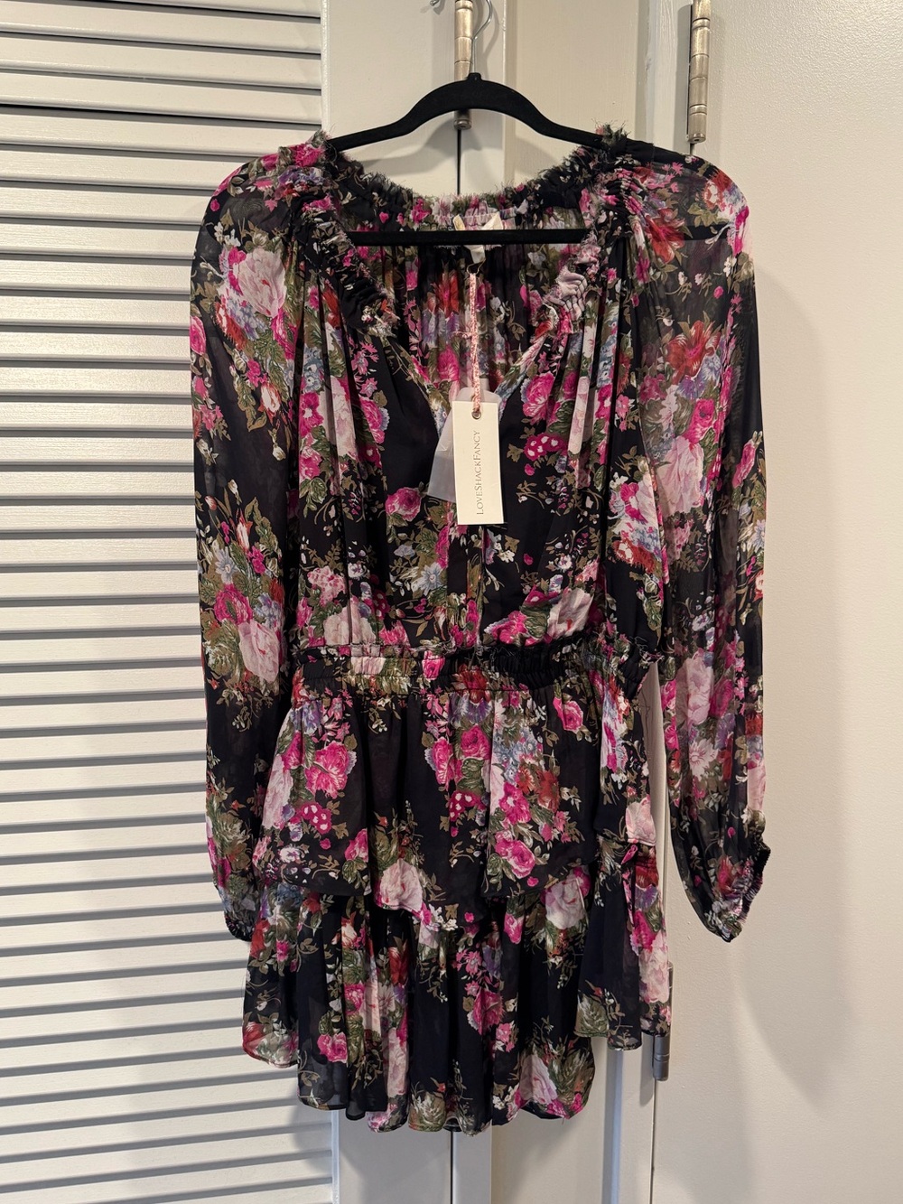 LoveShackFancy Popover Dress - Midnight Muse